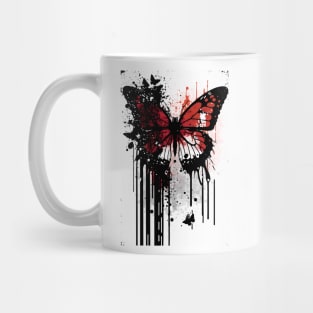 Monarch Butterfly Ink Painting Mug